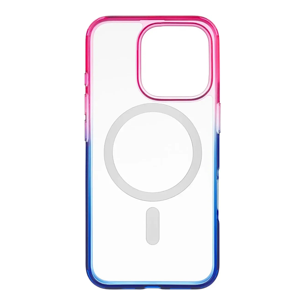Чехол защитный uBear Fusion Mag Case iPhone 16 Pro Max, сине-розовый
